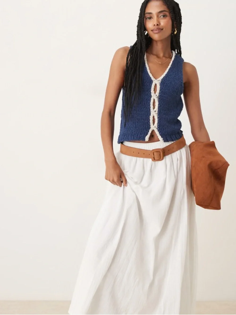 Free People Crochet Knit Tank